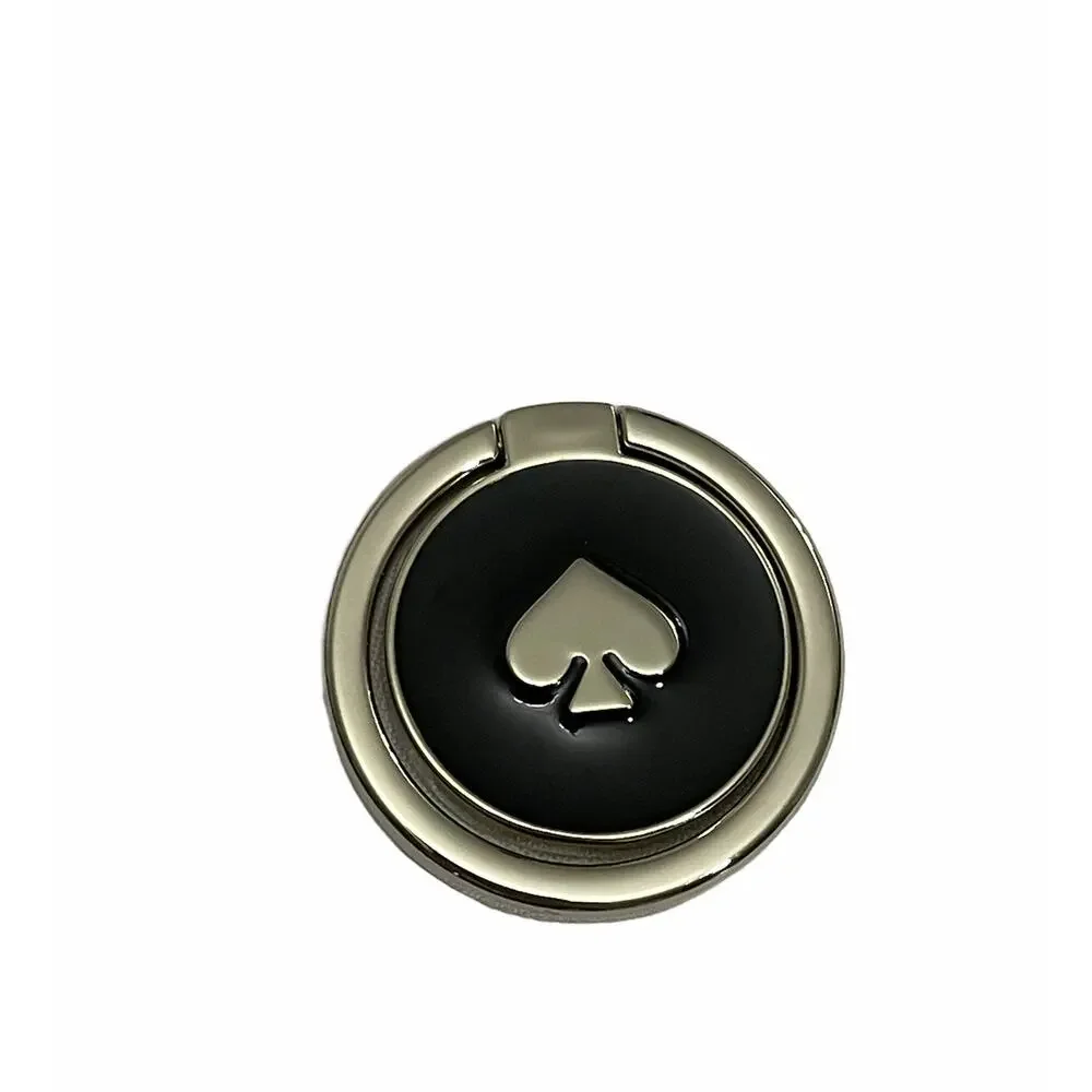 Kate Spade Universal Phone Ring Stand Stability Ring black/gold new